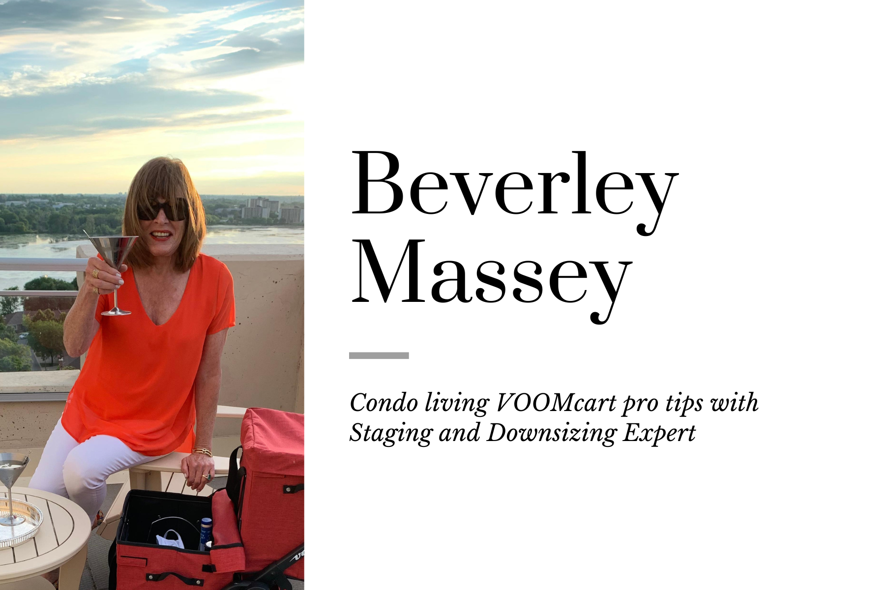 Transform Condo Life with VOOMcart - Tips from Pro-Home Stager Beverley Massey