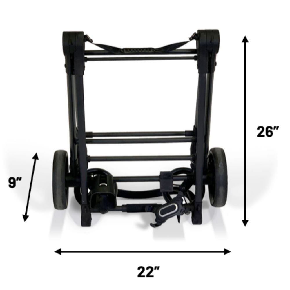 VOOMcart lightweight aluminum frame folded 9" X 26" X 22"