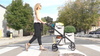 VOOMcart's ease of use, walk easily, collapses effortlessly and fits compactly into a car trunk, removable bins, enjoy walking with up to 70lbs